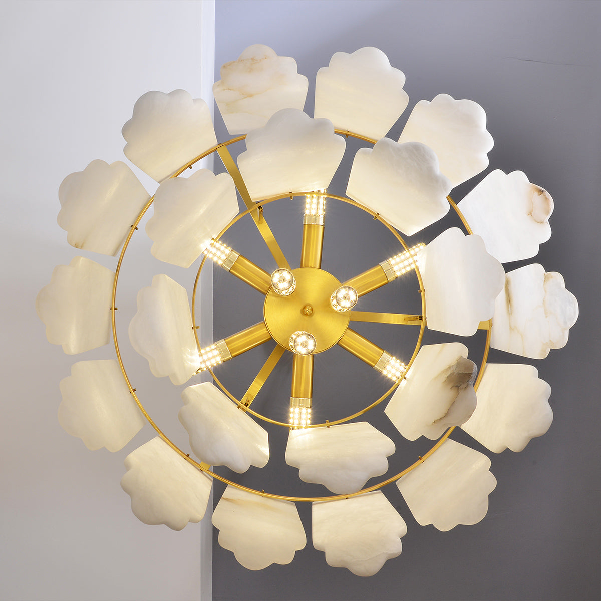 Alabaster Multi-storey Chandelier